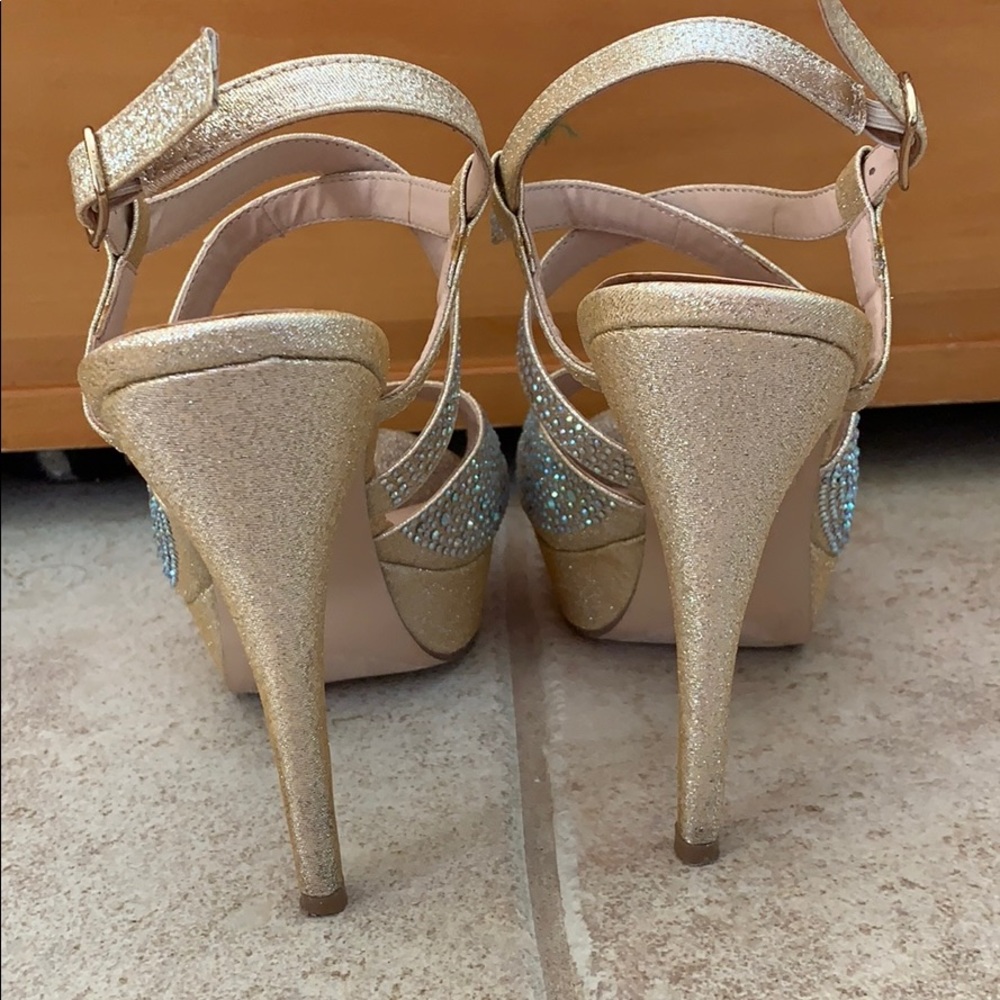 Gold Platform Heels - image 3
